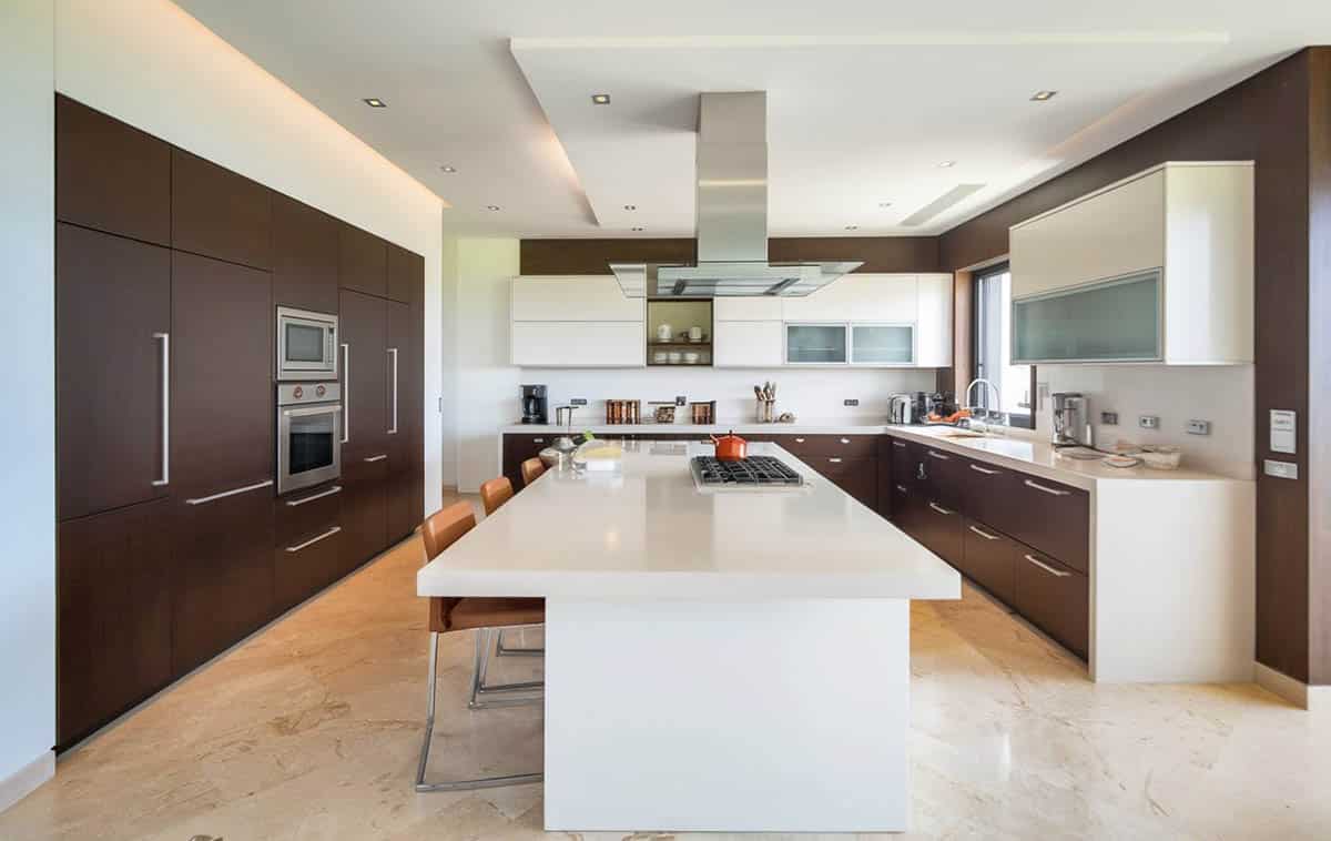 Expansive modern kitchen with open concept
