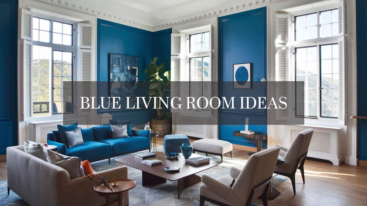 Blue living room ideas