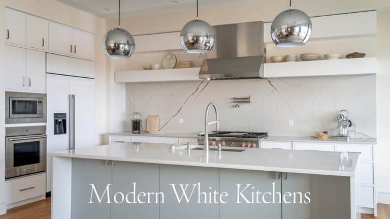 23 Modern White Kitchen Design Ideas (Photos)