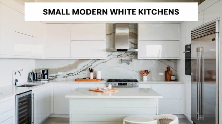 19 Small Modern White Kitchen Designs