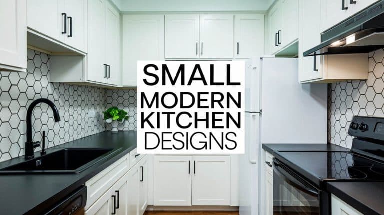36 Stylish Small Modern Kitchens (Ideas for Cabinets & Counters)