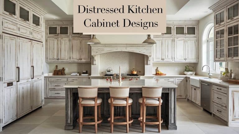 What To Know About Distressed Kitchen Cabinets (Designer Tips)