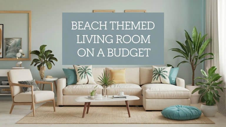 Beach Themed Living Room on a Budget