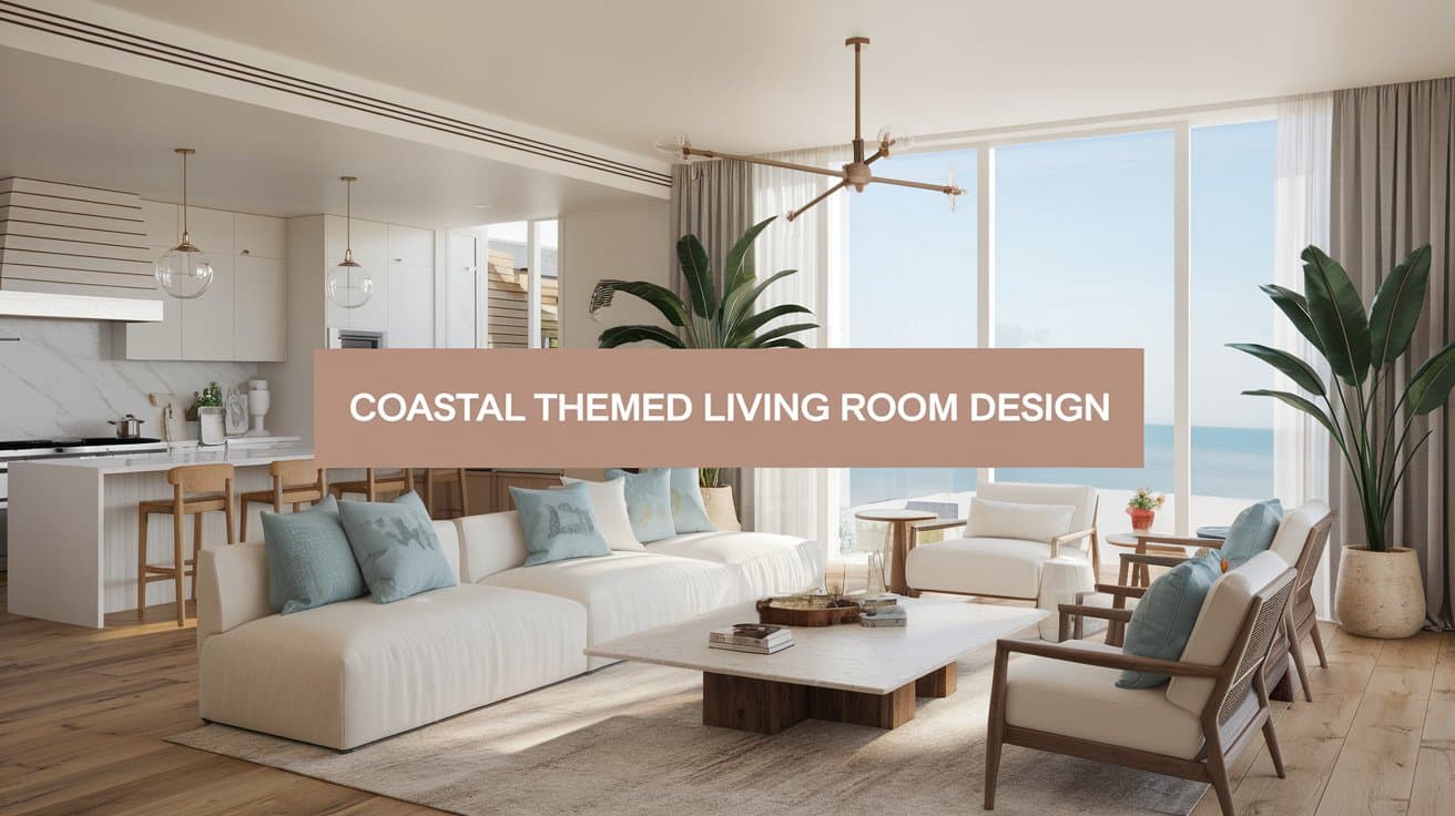 Coastal Themed Living Room Design