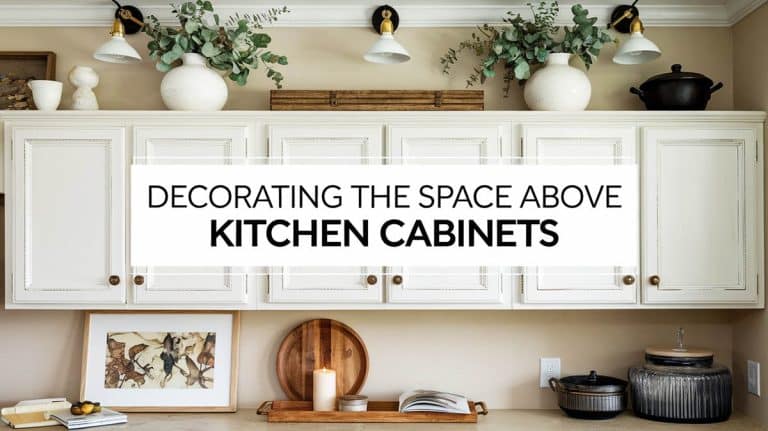 Decorating Ideas for the Space Above Kitchen Cabinets
