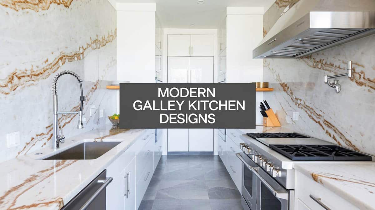 Modern galley kitchen design