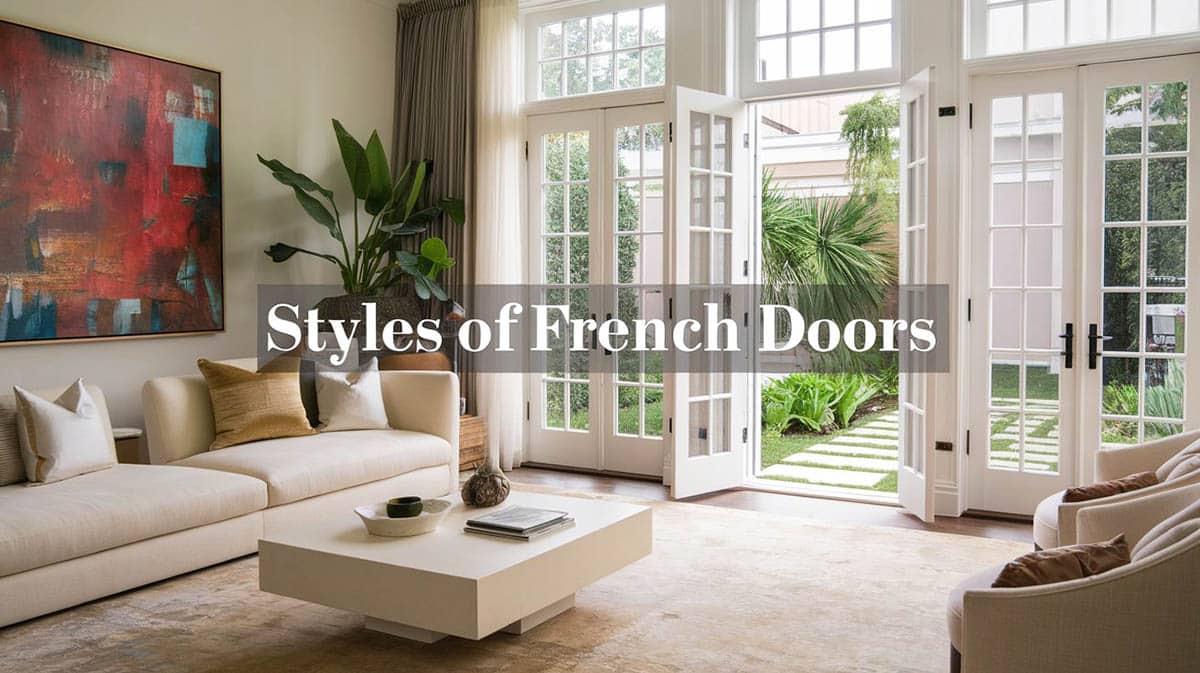 Styles of French doors