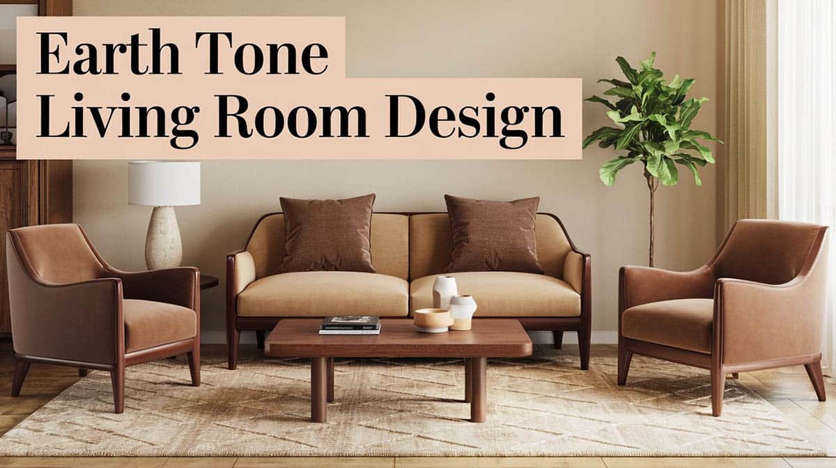 Earth Tone Living Room Design
