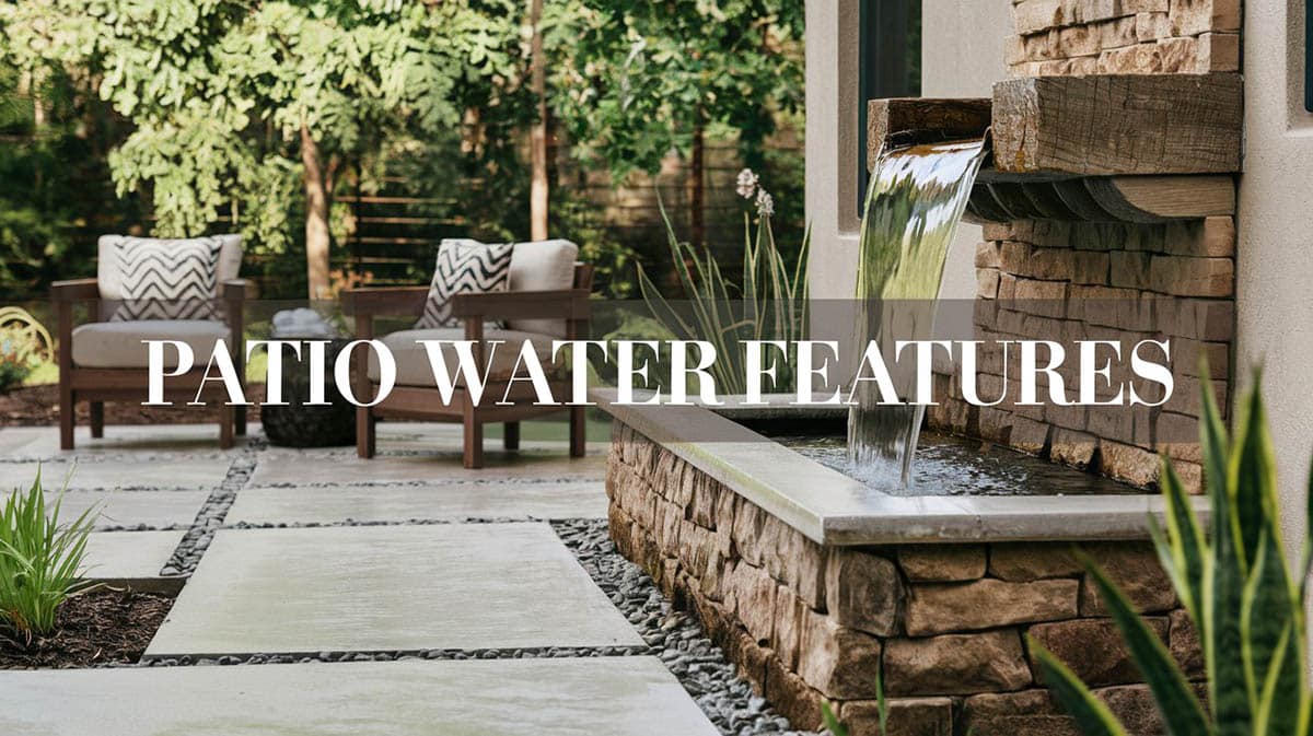 Patio water features