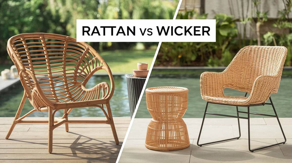 Rattan vs Wicker