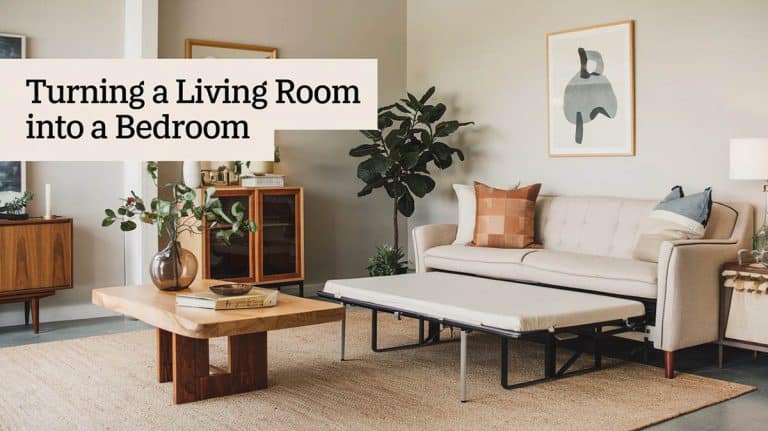 Turning a Living Room into a Bedroom