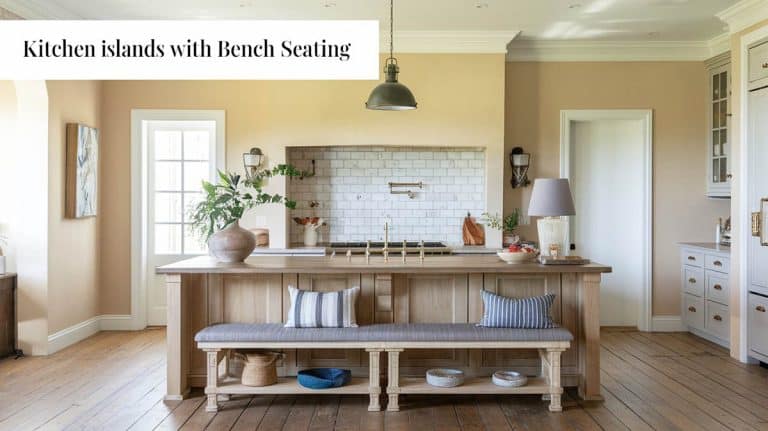 Beautiful Kitchen Islands with Bench Seating