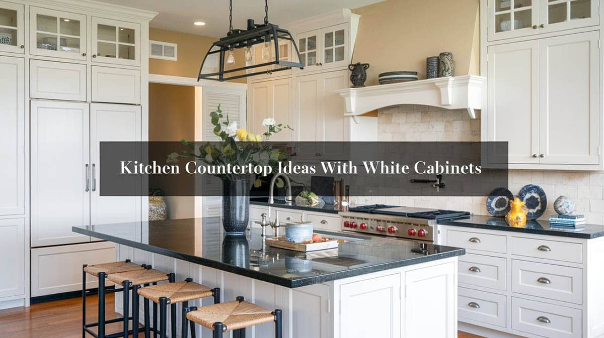 Kitchen Countertop Ideas with White Cabinets