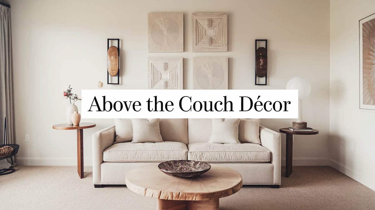 Above the couch decor