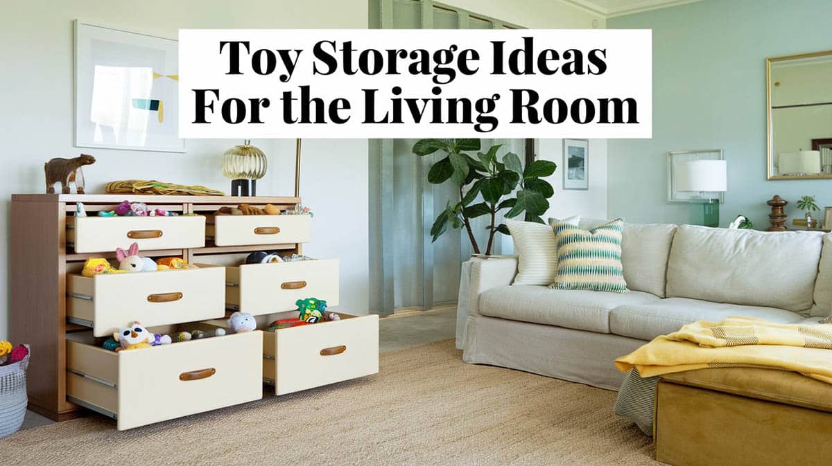 Toy storage ideas for the living room