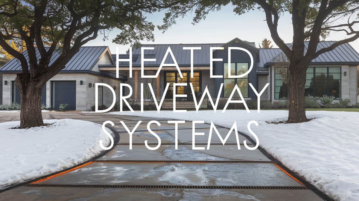 Heated driveway systems