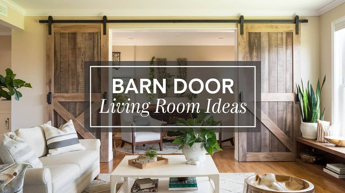 Barn door living room ideas