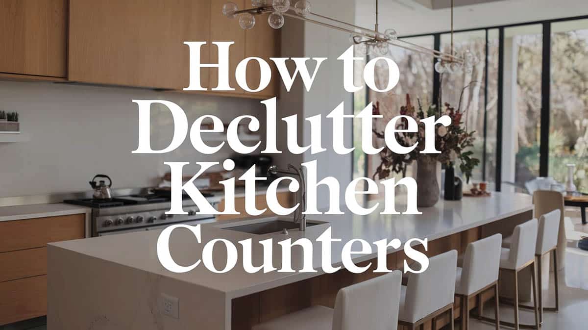 How to declutter kitchen countertops