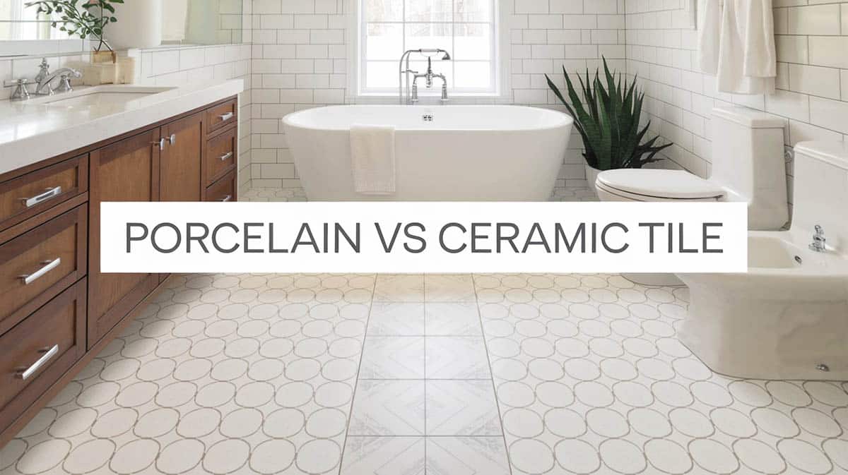 Porcelain vs ceramic tile