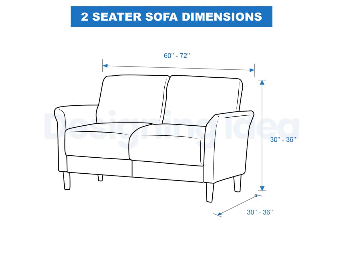 2 seater sofa dimensions