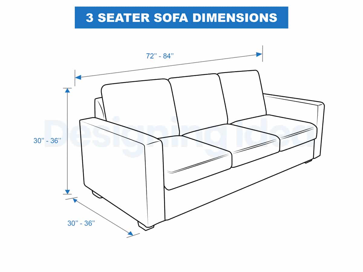 3 seater sofa dimensions