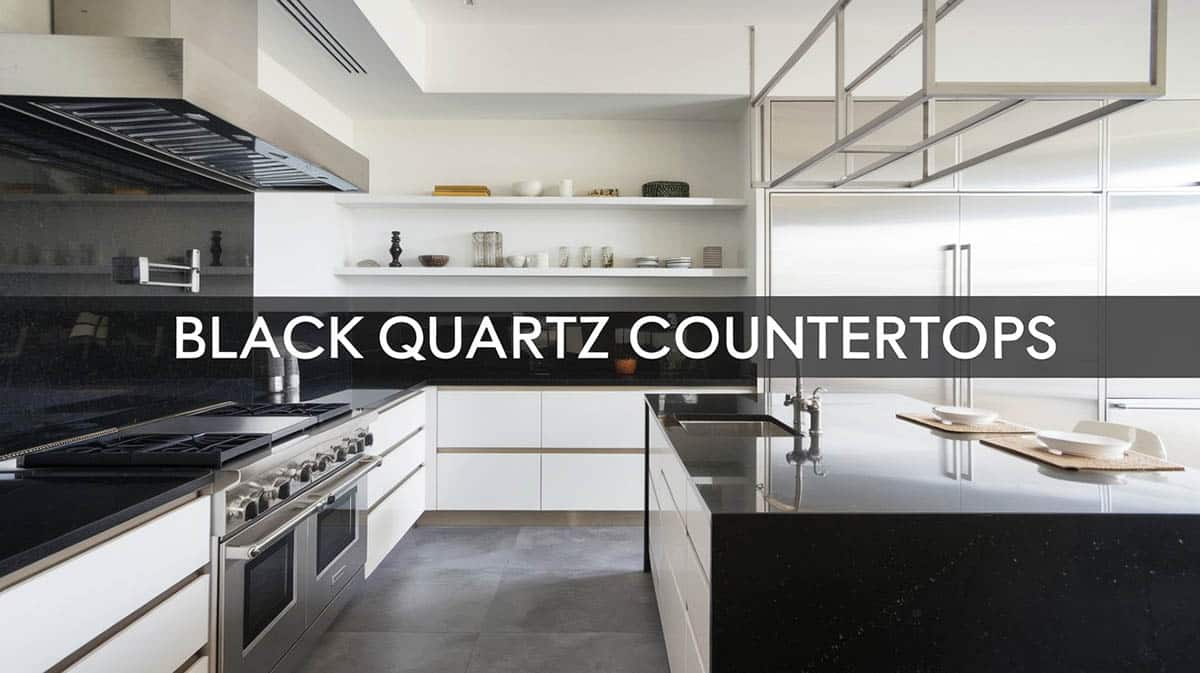 Black quartz countertops