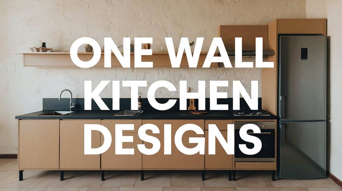One wall kitchen designs