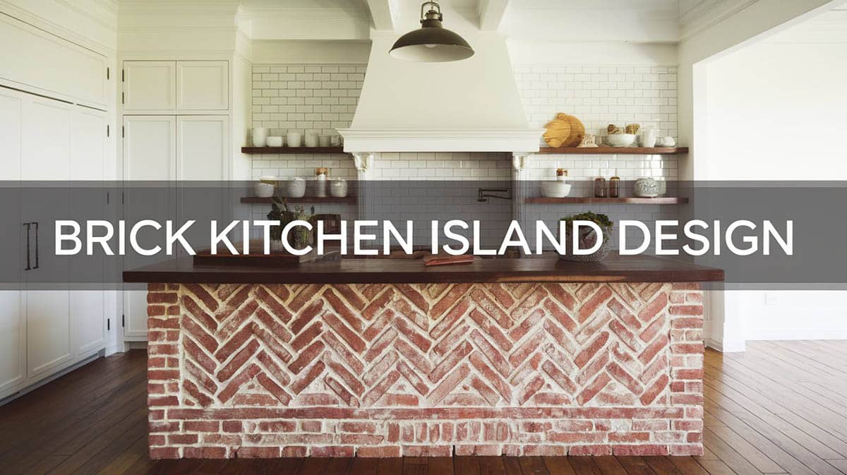 Brick kitchen island design