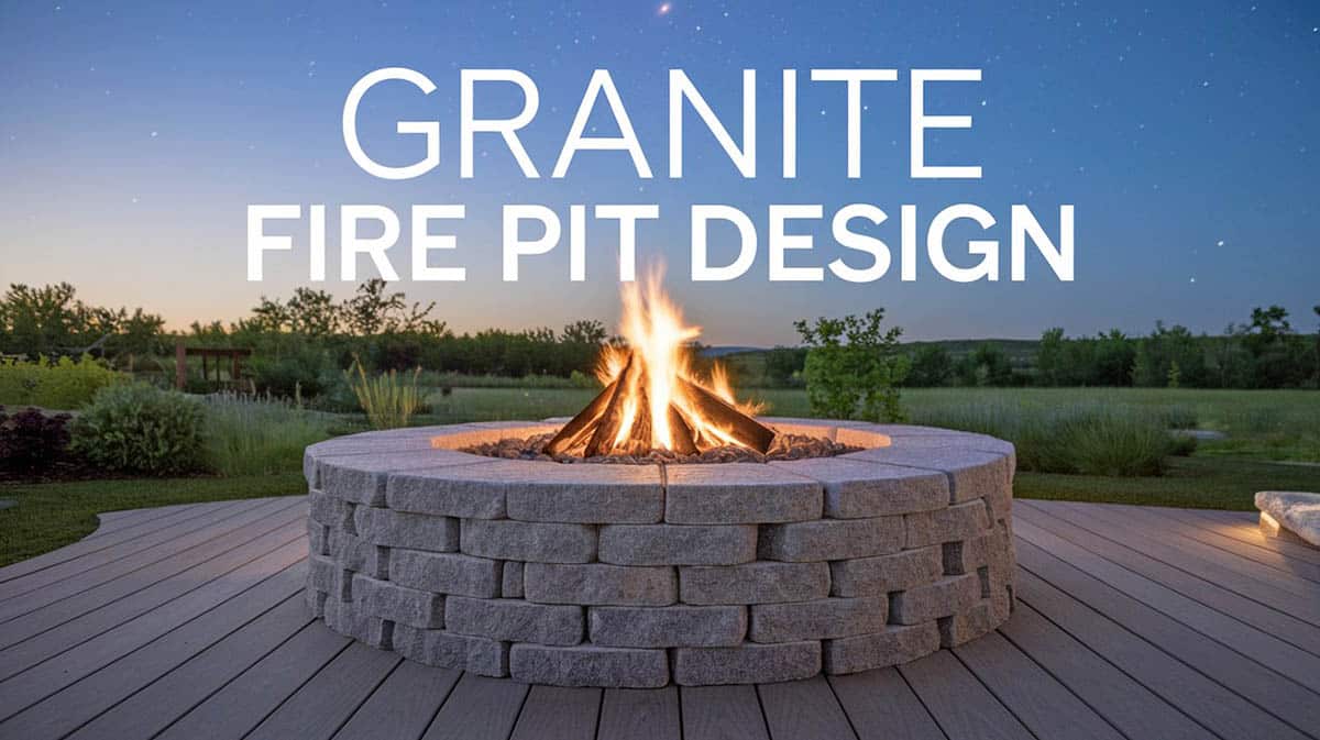 Granite fire pit design