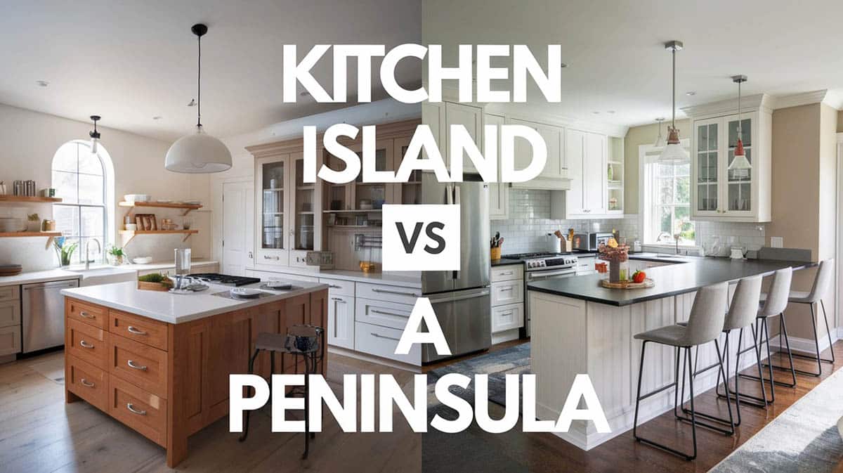 Kitchen island vs peninsula