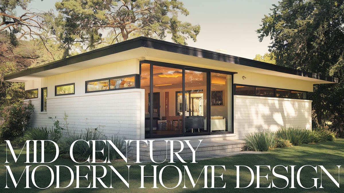 Mid century modern house design