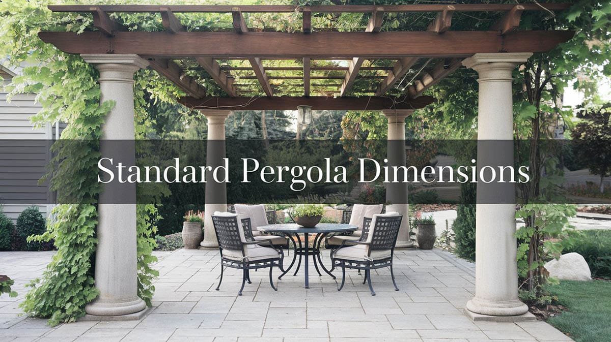 Getting the dimensions for a Pergola