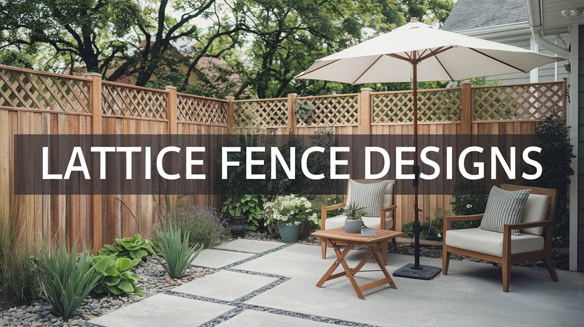 Lattice fence designs