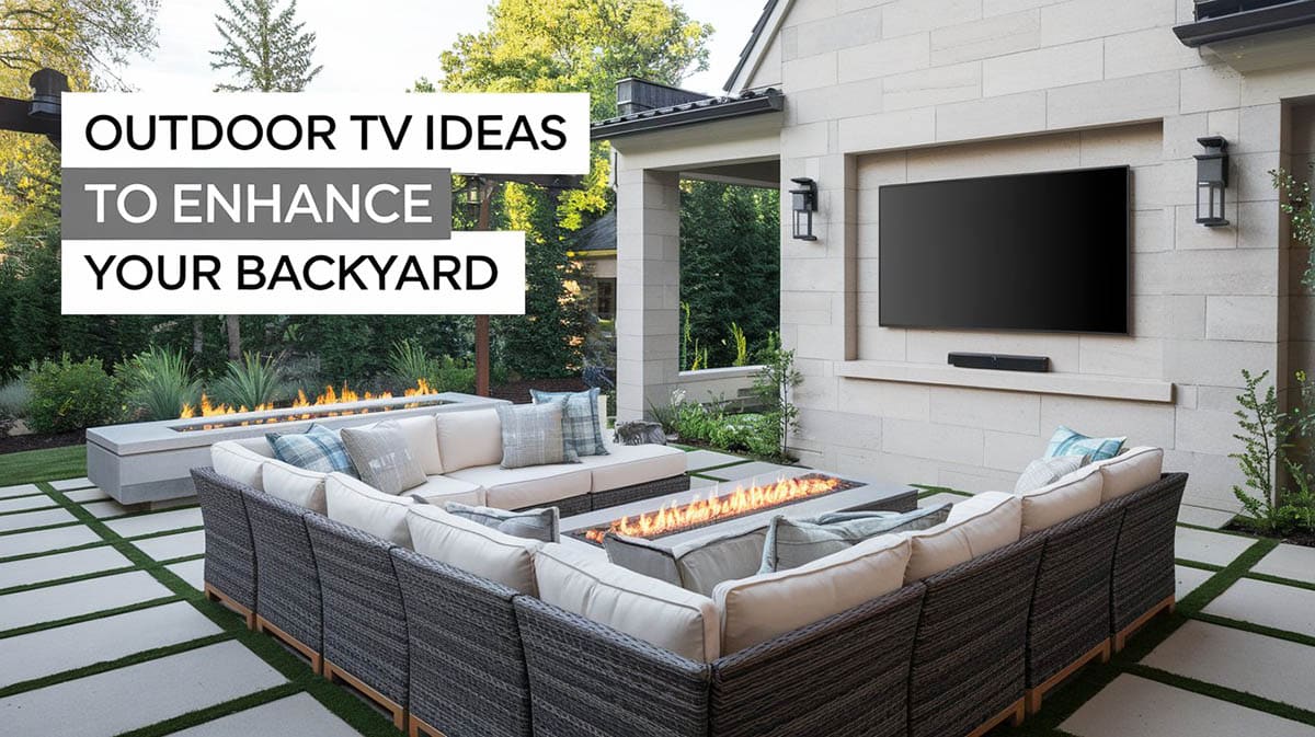 Outdoor tv ideas that create a place to gather