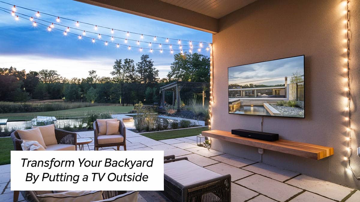 Transform Your Backyard By Putting a TV Outside