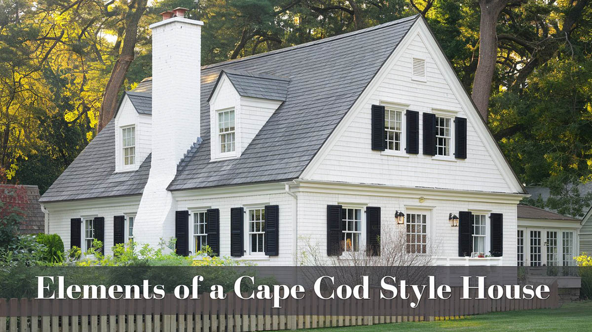 Elements of a cape cod style house