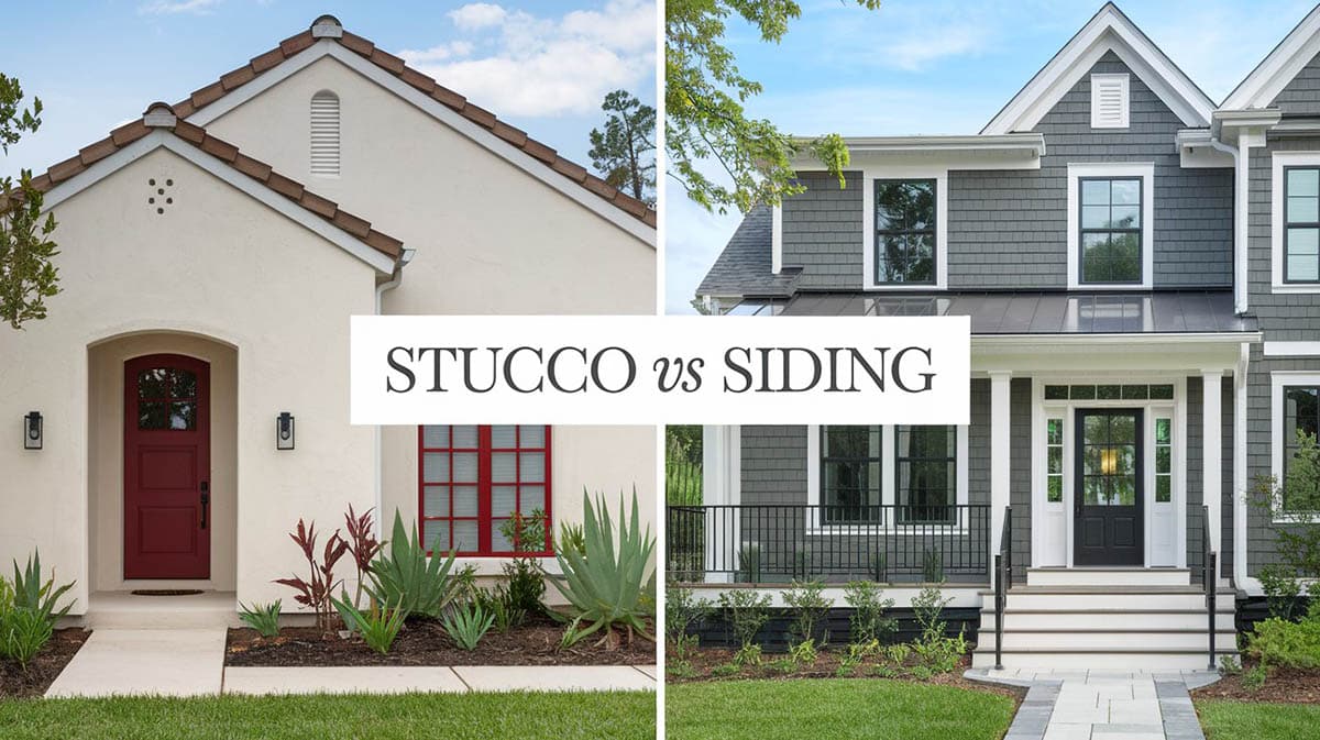 Stucco vs siding