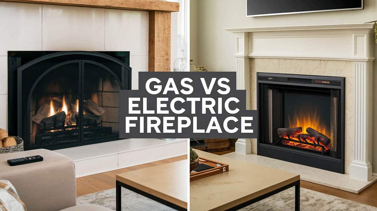 Gas vs electric fireplace