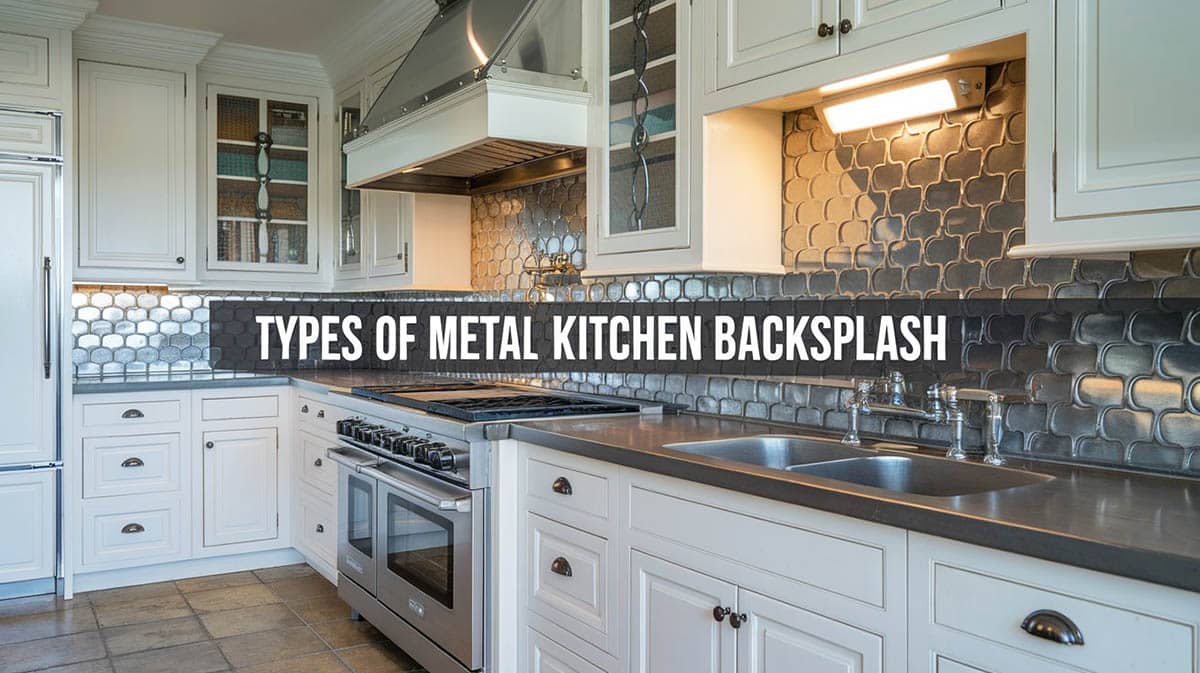 Types of metal kitchen backsplash