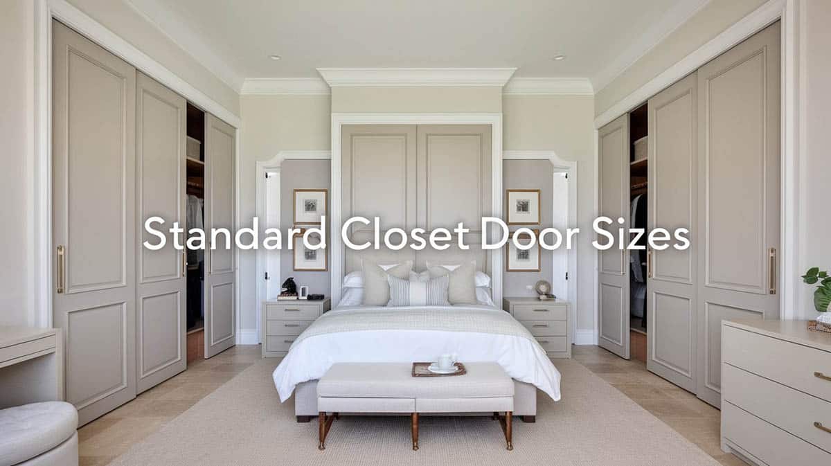 Standard closet door sizes