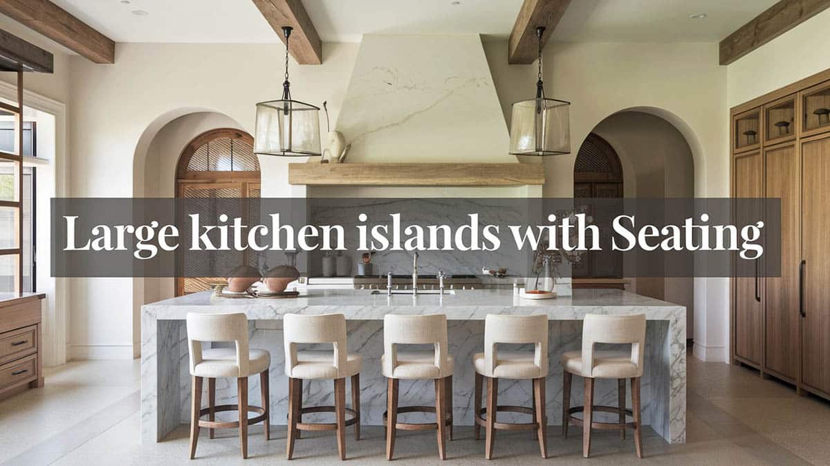 Large Kitchen Islands with Seating