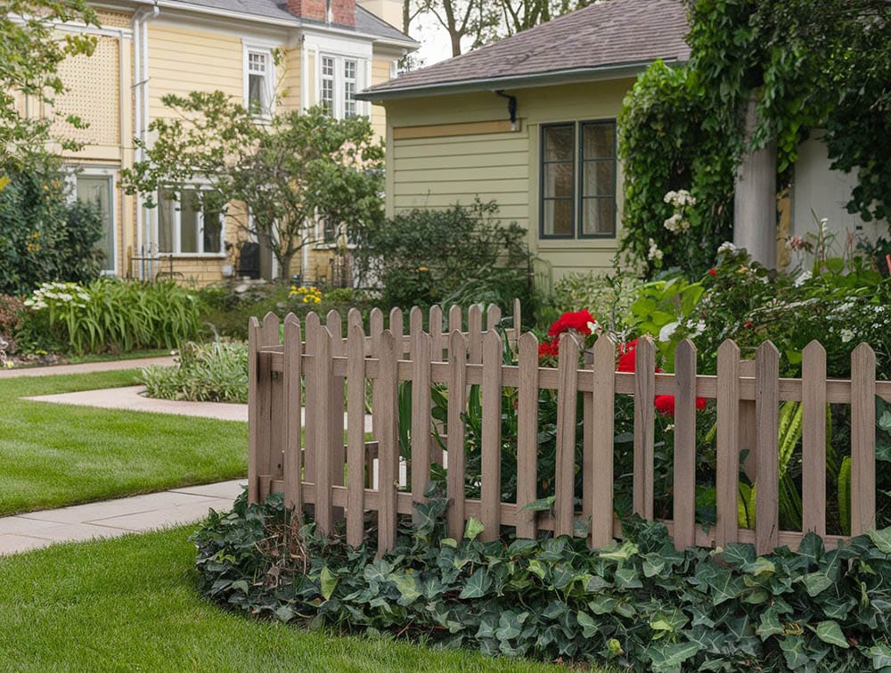 Pressure treated fence