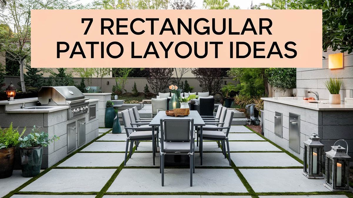 7 Rectangular Patio Layout Ideas
