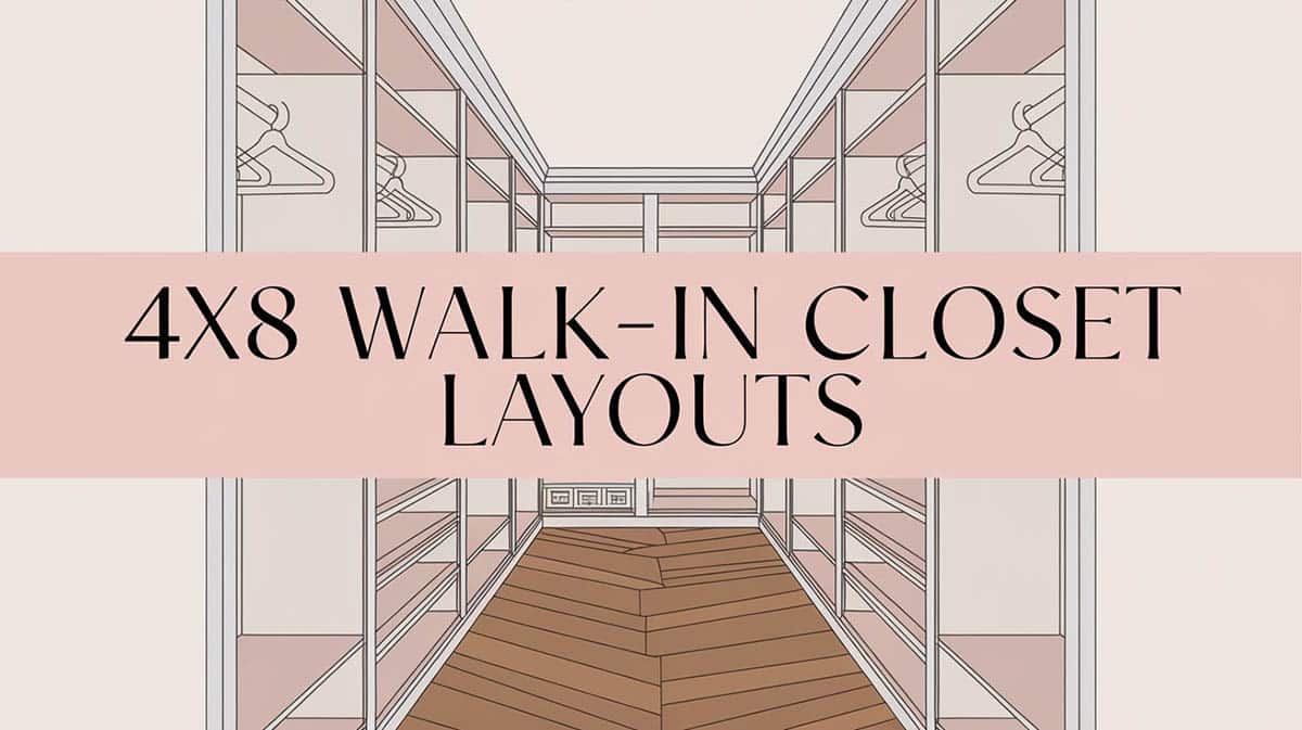 4x8 Walk in Closet Layouts