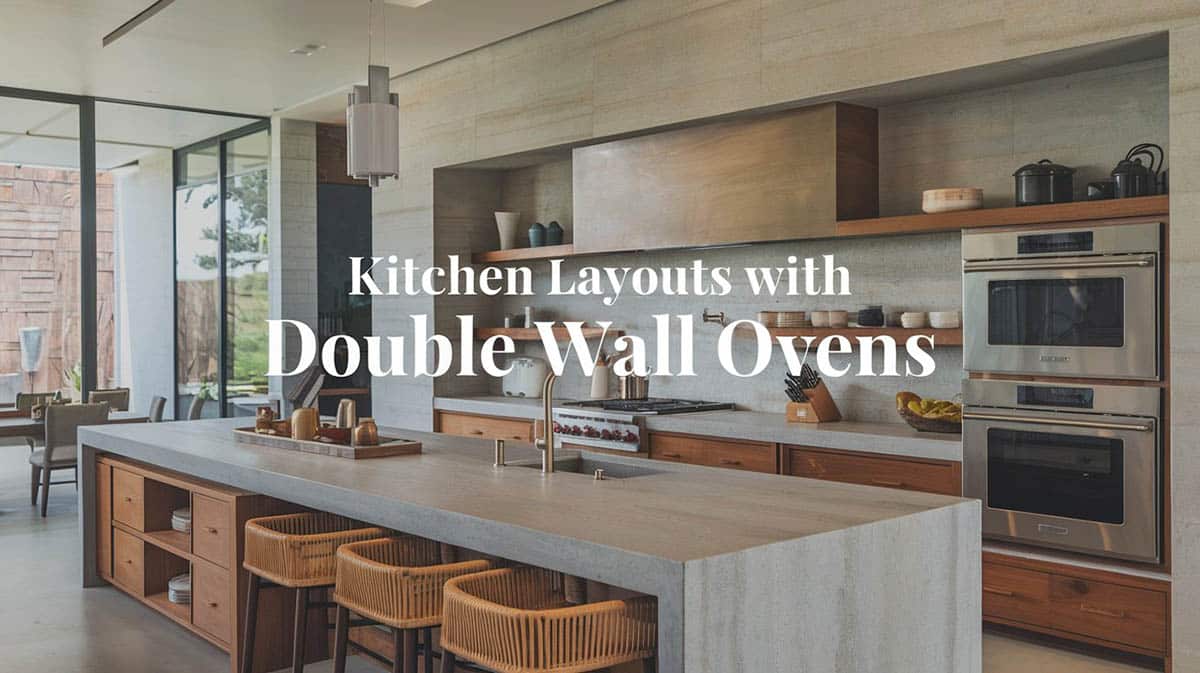 Kitchen layouts with double wall ovens
