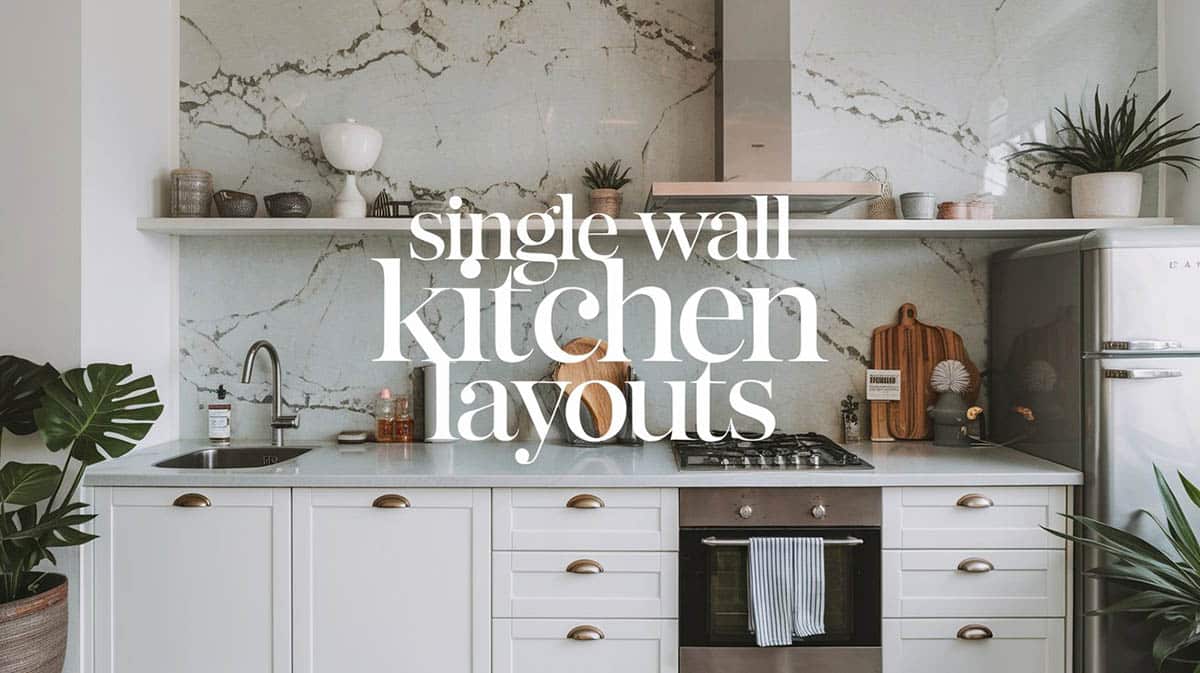 Single wall kitchen layouts